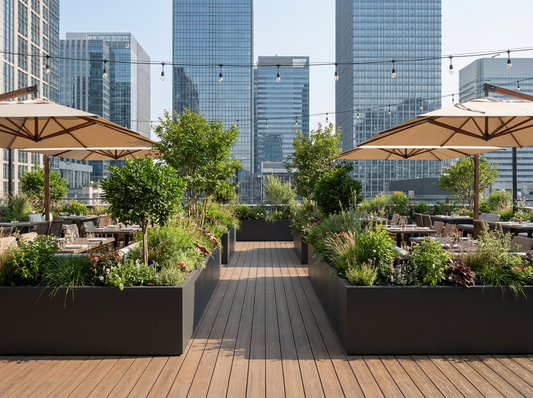 Custom Fiberglass Planters