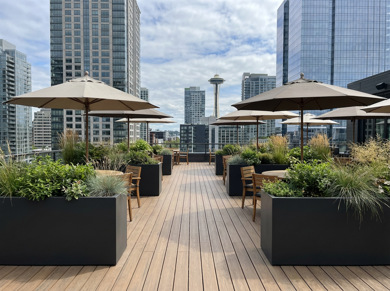 Freestanding planters