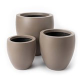 Cocoon Round Fiberglass Planter