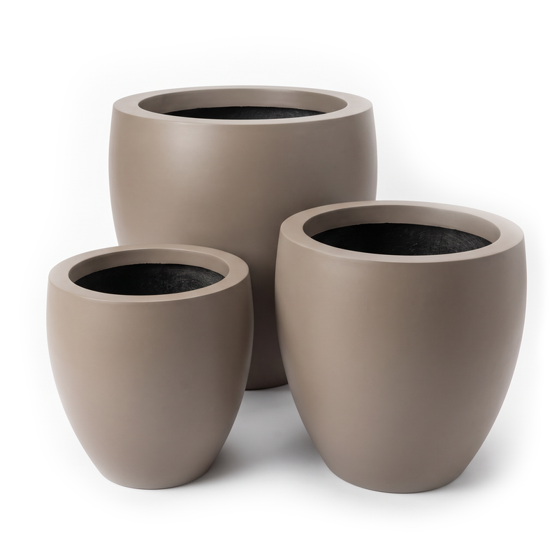 Cocoon Round Fiberglass Planter