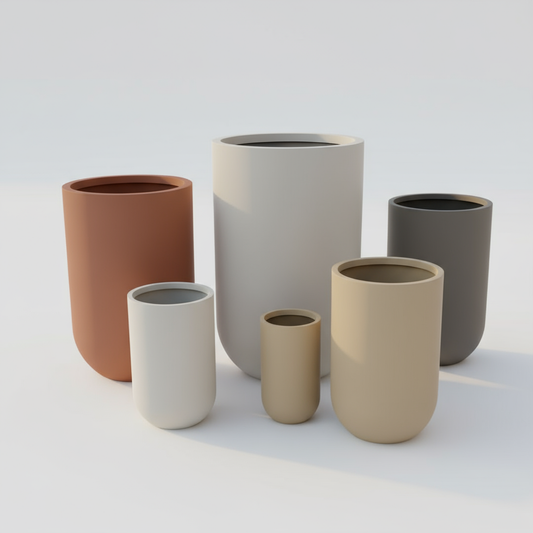 Designed Round Planters-P007