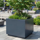 Square custom fiberglass planter