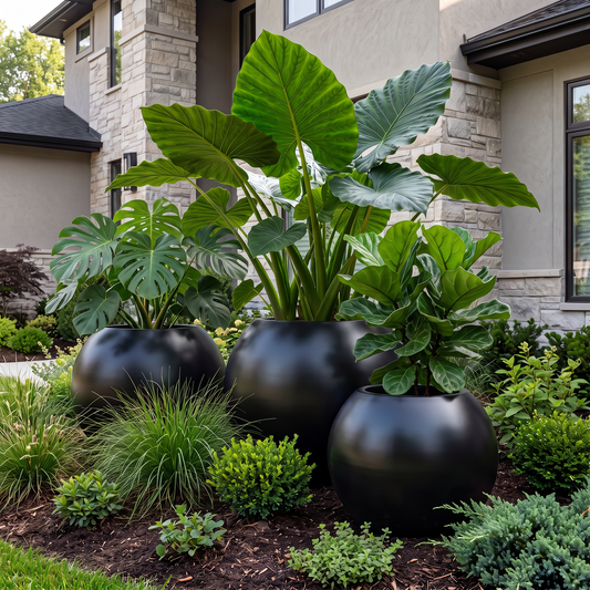 Fiberglass  Sphere Planter