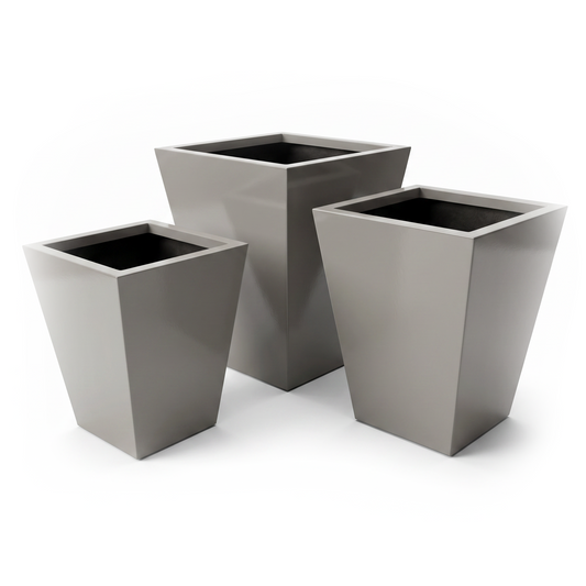 Fiberglass Tapered Square planter