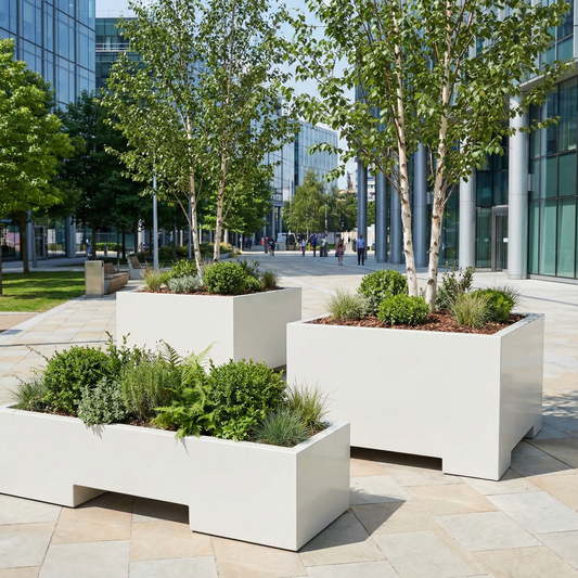 Fork-Liftable  Fiberglass Planter