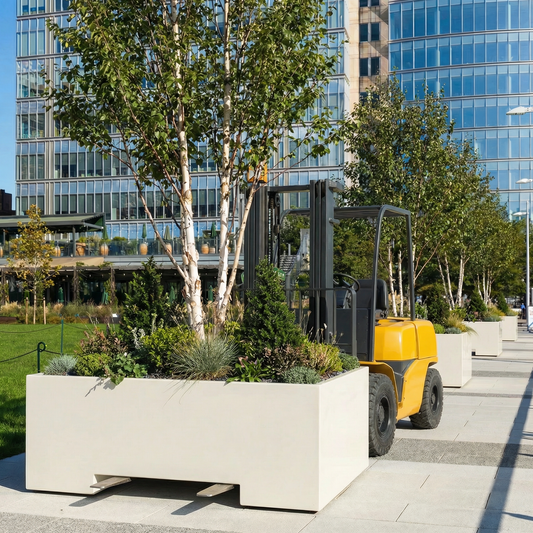 Fork-Liftable  Fiberglass Planter