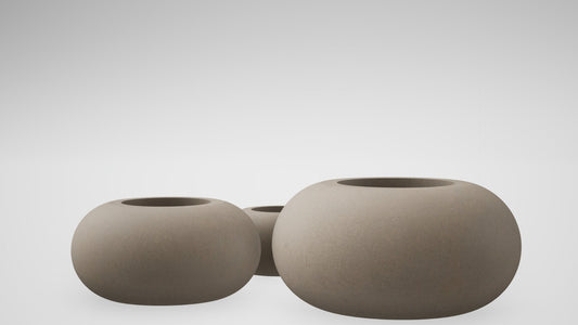 Designed Round Planters-P005