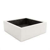 Low Cube Square Fiberglass Planters
