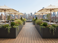 Outdoor rooftop deck Planters