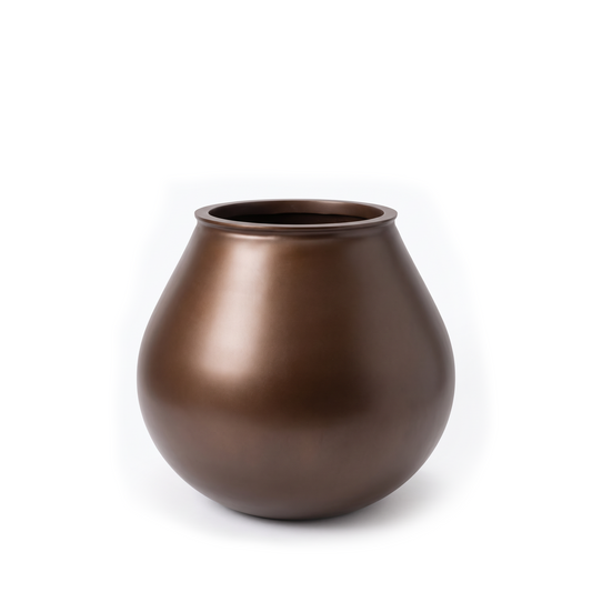 Swell Fiberglass Planter – 22'' Dia. x 20.5'' H Commercial-Grade Indoor/Outdoor Plant Pot
