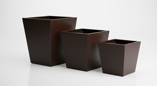 Fiberglass Tapered Square planter