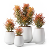 Vela Fiberglass Round Planters