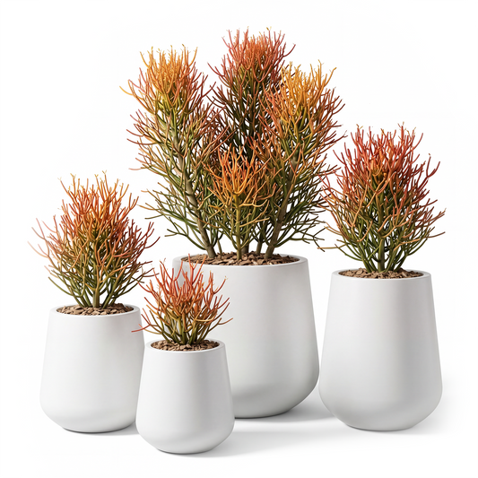 Vela Fiberglass Round Planters